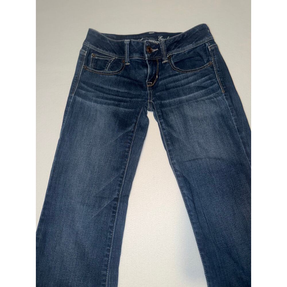 American Eagle women’s stretch slim boot blue jeans - Picture 11 of 13